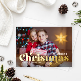 Günstigstes Weihnachtsfest mit stilvollem Gold-Tex Folien Feiertagskarte