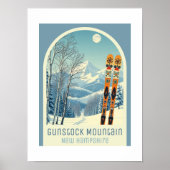 Gunstock Mountain New Hampshire ski resort Poster (Vorne)