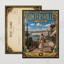 Guntersville Alabama Vintage Art Deco Golden Age