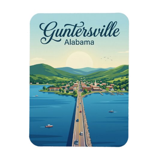 Guntersville USA Magnet (Vertikal)