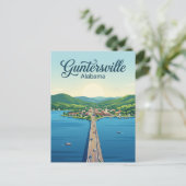 Guntersville USA Postkarte (Stehend Vorderseite)