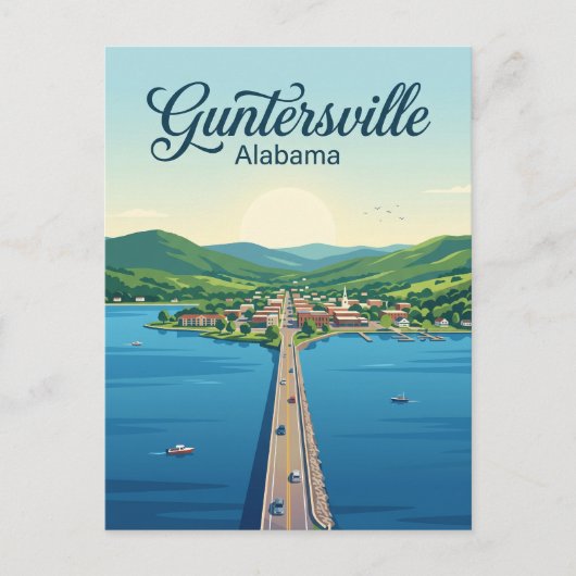 Guntersville USA Postkarte (Vorderseite)
