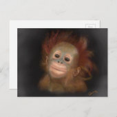 Gunung Baby Orangutan Postkarte (Vorne/Hinten)