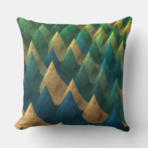 Gunungan-Fraktal-Relief 3D-Batikmotiv Kissen