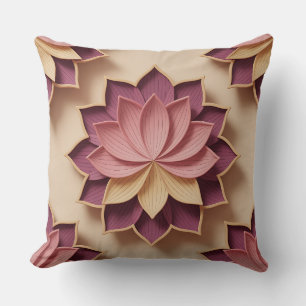 Gunungan Lotus Weben 3D Batik Motiv Kissen