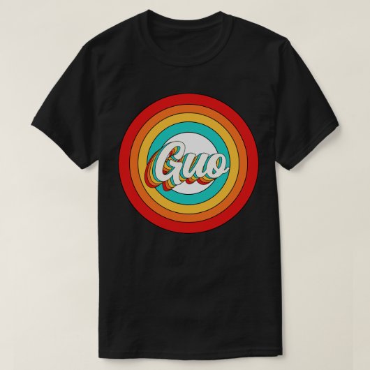 Guo Name Shirt Vintag Guo Circle (Design vorne)