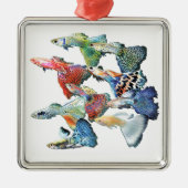 Guppies Silbernes Ornament (Vorne)