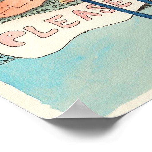 Guppy Butter - Bitte! Poster (Ecke)