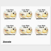 Guppy Butter kommt Fido-Sticker Runder Aufkleber (Blatt)