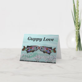 Guppy-Liebe Dankeskarte