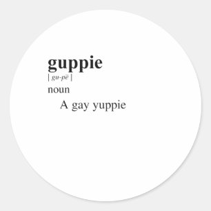 GUPPY RUNDER AUFKLEBER
