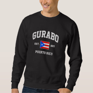 Gurabo Puerto Rico Vintag Boricua Flag Athletic S Sweatshirt