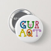 GURAQT 4" runder Ballontierknopf Button (Vorne & Hinten)