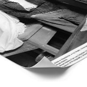 Gurdon Woods, Artist-in-residence, in seinem Studi Poster (Ecke)