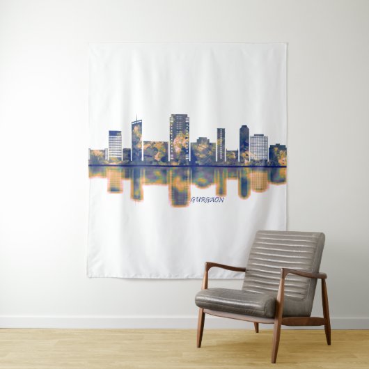 Gurgaon Skyline Wandteppich (Beispiel)