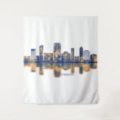 Gurgaon Skyline Wandteppich (Vorderseite)