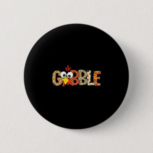 Gurgel bis du wackelst Cooler Truthahn Erntedankfe Button