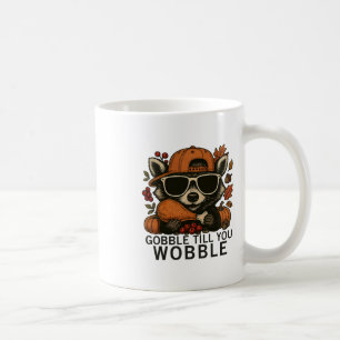 Gurgel bis du wackelst Lustiges Thanksgiving-Famil Kaffeetasse