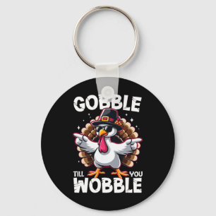 Gurgel bis du wackelst Lustiges Thanksgiving-Famil Schlüsselanhänger