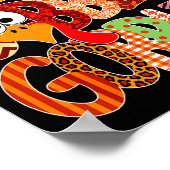 Gurgel Gurgel Lustiger Truthahn Erntedankfest Frau Poster (Ecke)