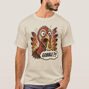 Gurgel?! Panik Truthahn Thanksgiving Design T-Shirt