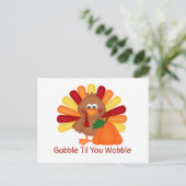 Gurgel Thanksgiving Postkarte (Stehend Vorderseite)