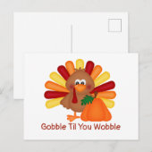 Gurgel Thanksgiving Postkarte (Vorne/Hinten)