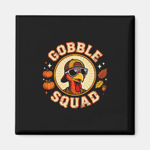 Gurgel-Truppe Süße Truthahn-Truppe Thanksgiving-Fa Magnet