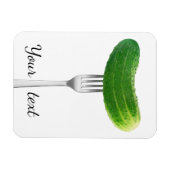 Gurke auf einer Gabel Magnet (Horizontal)