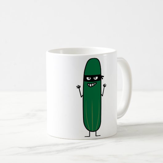 Gurke Bandito Ninja verdeckter hinterlistiger Kaffeetasse (VorderseiteRechts)