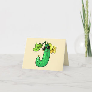Gurke cucumber dankeskarte