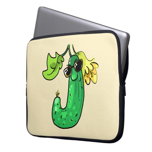 Gurke cucumber laptopschutzhülle (Vorderseite Links)