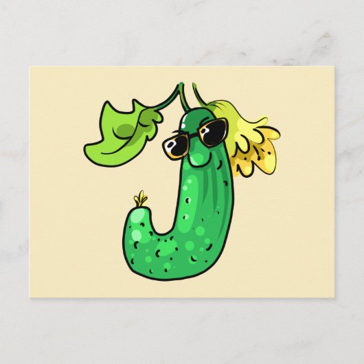 Gurke cucumber postkarte (Vorderseite)