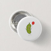 Gurke grün geschnitten button (Vorne & Hinten)