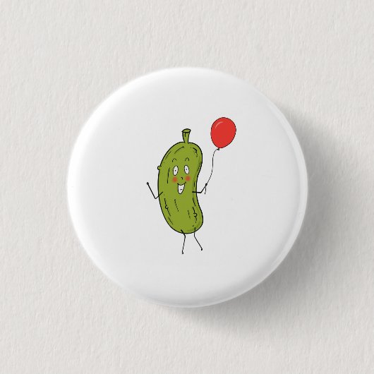 Gurke grün geschnitten button (Vorderseite)