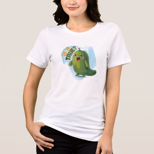 Gurke ist wahr Tri-Blend shirt (Vorderseite)