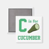 Gurke Magnet (Vorderseite/Rückseite)