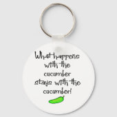 Gurke Schlüsselanhänger (Vorderseite)