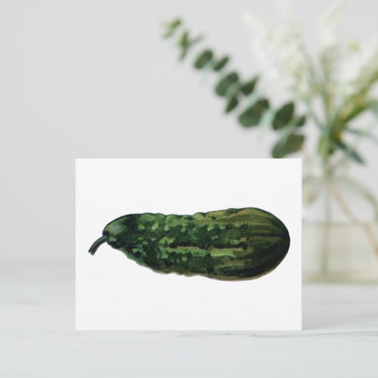 Gurke Vintag Postkarte (Stehend Vorderseite)