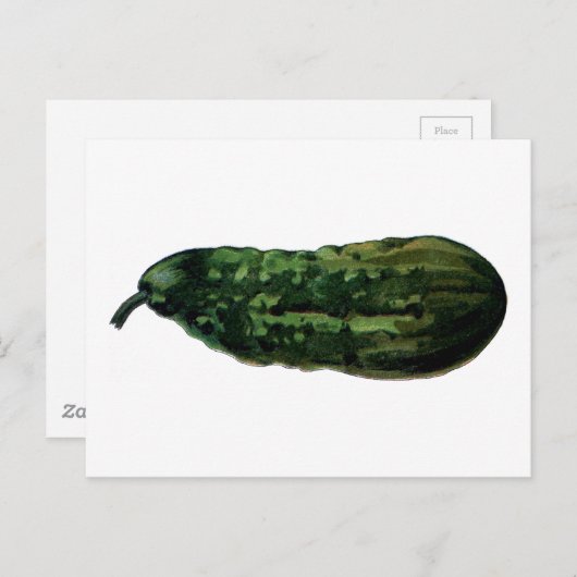 Gurke Vintag Postkarte (Vorne/Hinten)