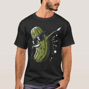 Gurken-Dabbing mit Sonnenbrille Lustiger Tanzende T-Shirt