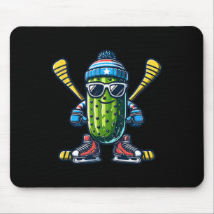 Gurken-Eishockey-Cool-Gurken-Schlittschuhläufer  Mousepad