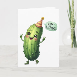 Gurken-Geburtstagskarte Alles Gute zum Geburtstag Karte