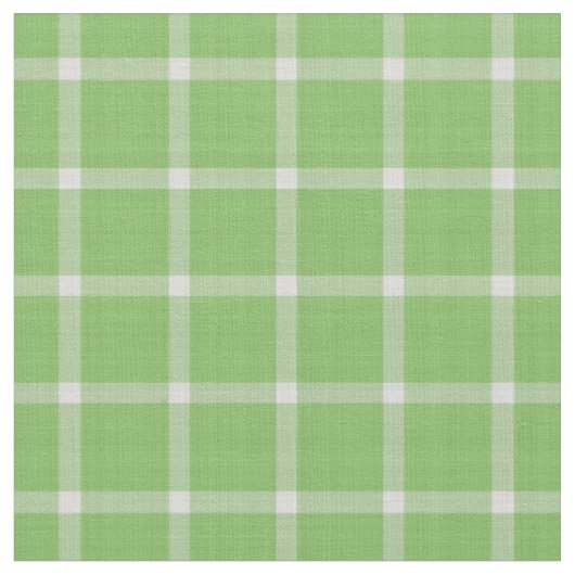 Gurken Grün und weiß kariert Gingham Stoff (Nahaufnahme)