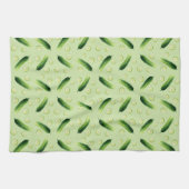 Gurken, Gurken, grünes Gemüse Geschirrtuch (Horizontal)