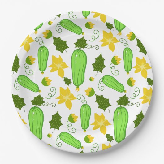 Gurken Pappteller (Vorderseite)
