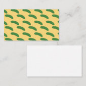 Gurken Pickles Gemüse Lover Spaß Visitenkarte (Vorne/Hinten)