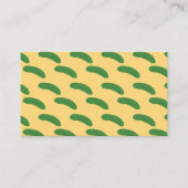 Gurken Pickles Gemüse Lover Spaß Visitenkarte (Vorderseite)