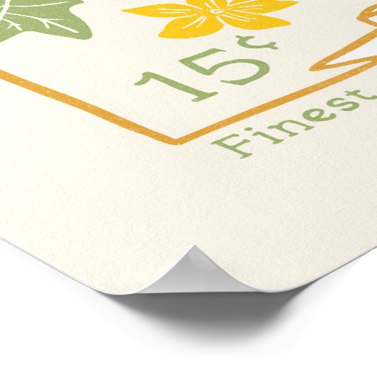 Gurken (pickling), Saatverpackungspulver Poster (Ecke)