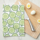 Gurken-Salat Geschirrtuch (Viertel Falte)